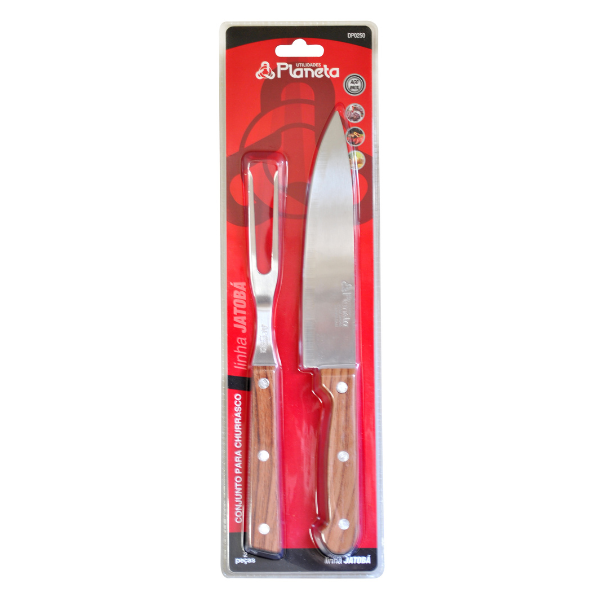 Conjunto para Churrasco 2 Peças Jatobá