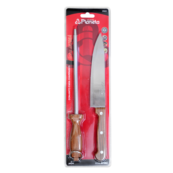 Conjunto para Churrasco 2 Peças Jatobá
