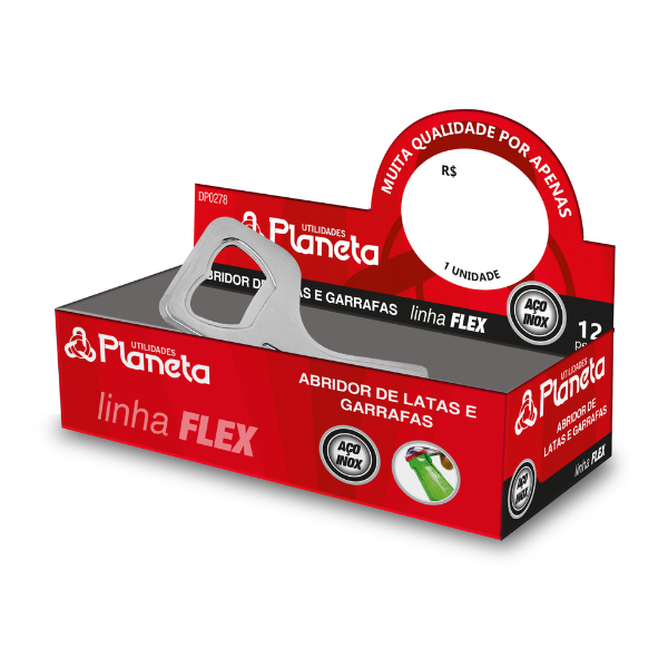 Abridor de Latas e Garrafas Flex