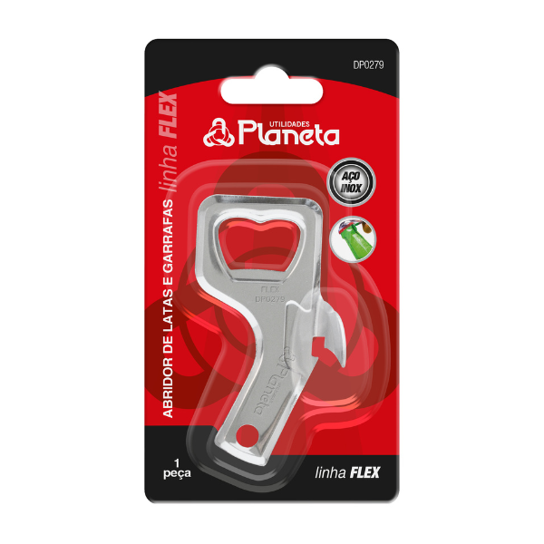 Abridor de Latas e Garrafas Flex (Cartela)