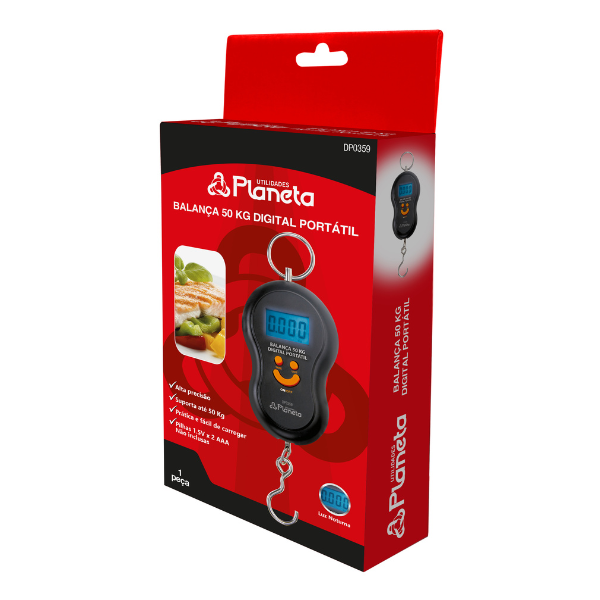 Balança Digital Portátil 50 kg Tucunaré