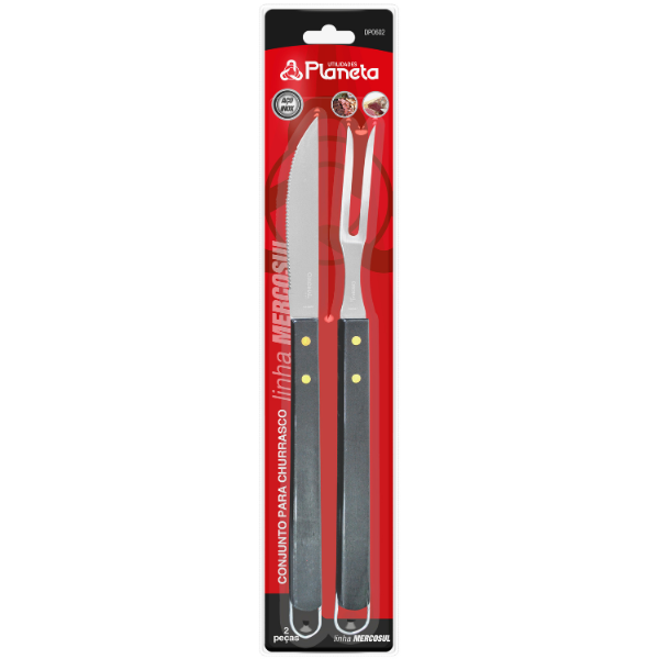 Conjunto para Churrasco 2 Peças Médio Mercosul