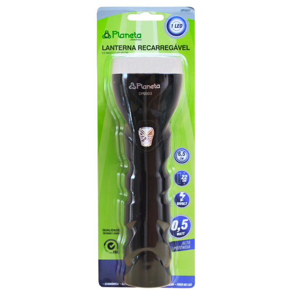 Lanterna 9 Leds Recarregável