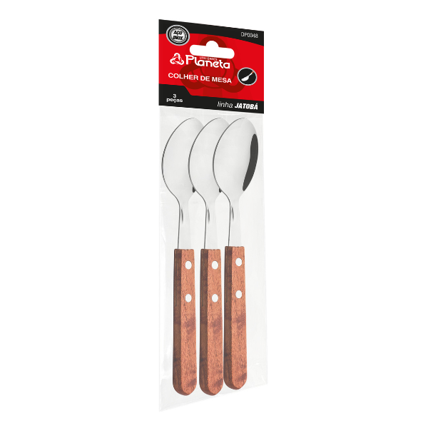 Colher de Mesa Jatobá 3 Peças