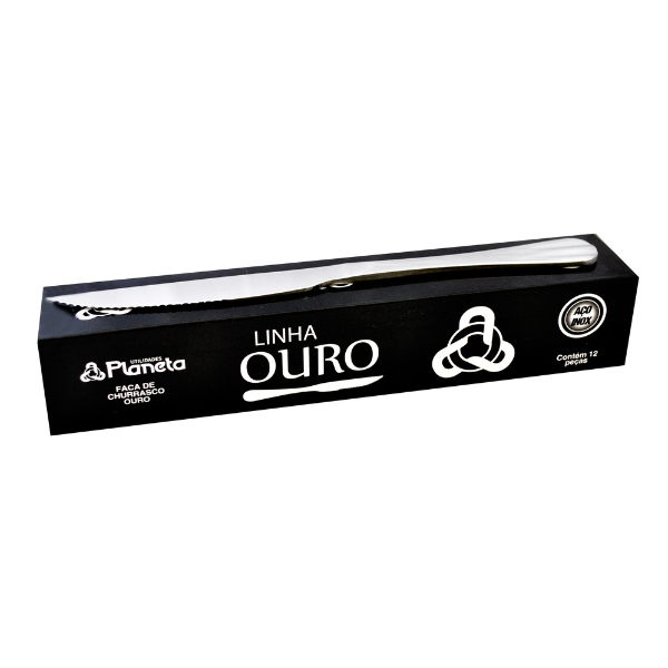 Faca de Churrasco Ouro
