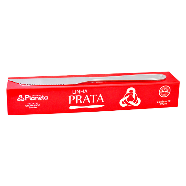 Faca de Churrasco Prata