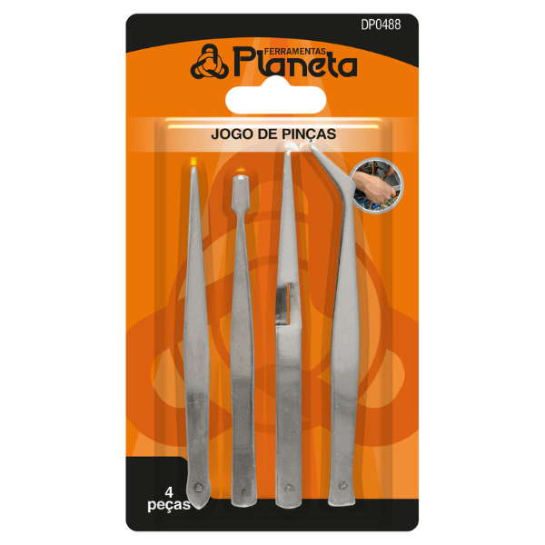 Jogo de Pinças c/ 4 Peças