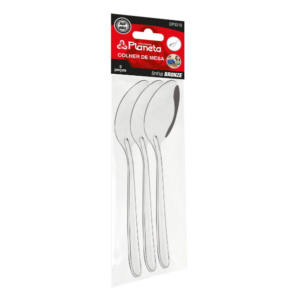 Colher de Mesa Bronze 3 Peças
