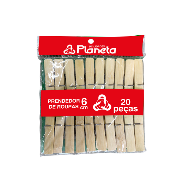 Prendedor de Roupas Bambu Universal