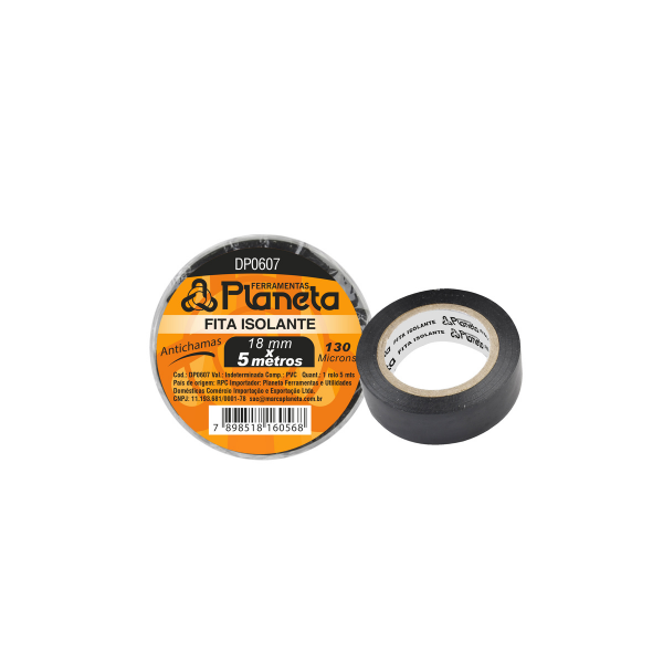 Fita Isolante Antichamas 5 mts x 18 mm