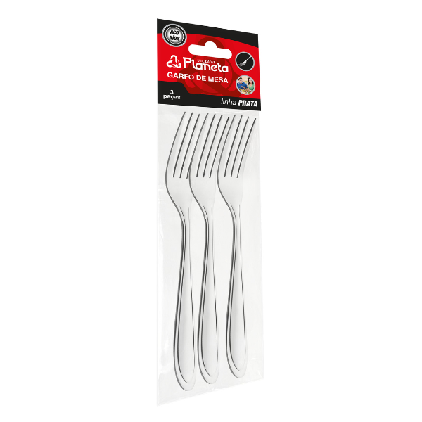 Garfo de Mesa Prata 3 Peças