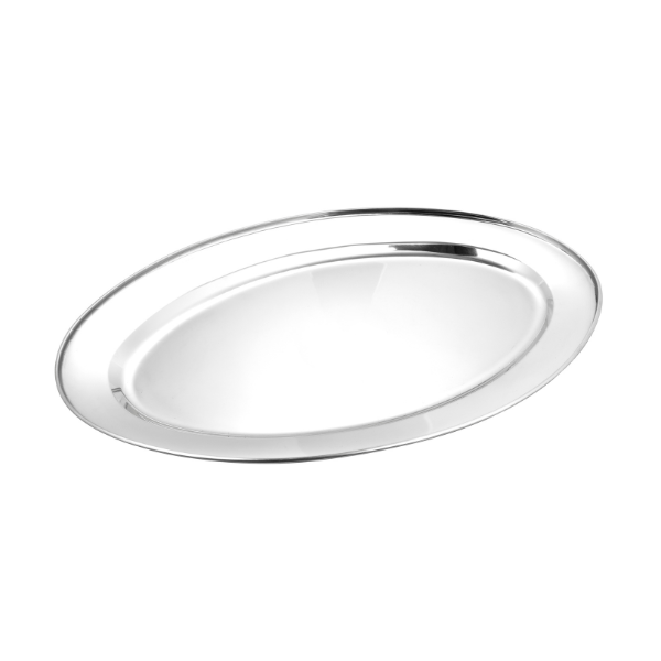 Travessa Oval Brilhante Inox